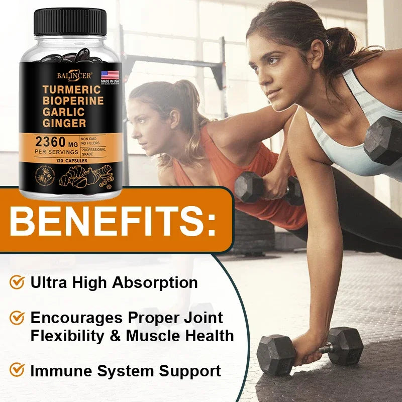 Ginger Supplement with Garlic, for Joint, Digestive & Immune Support