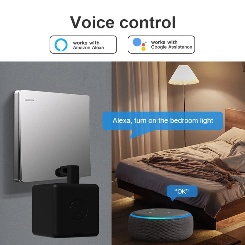 Smart Fingerbot Switch Work With Alexa Google Home Voice Assitant