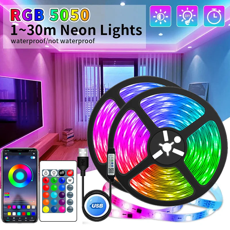 LED lights TV Background rgb colour changing