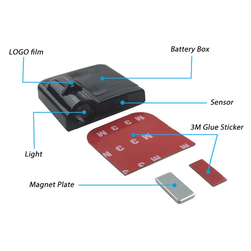 1pc Wireless Led Car Door Welcome Laser