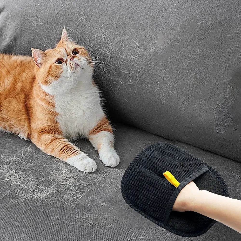 Pet Grooming Gloves Static Dedusting Brush