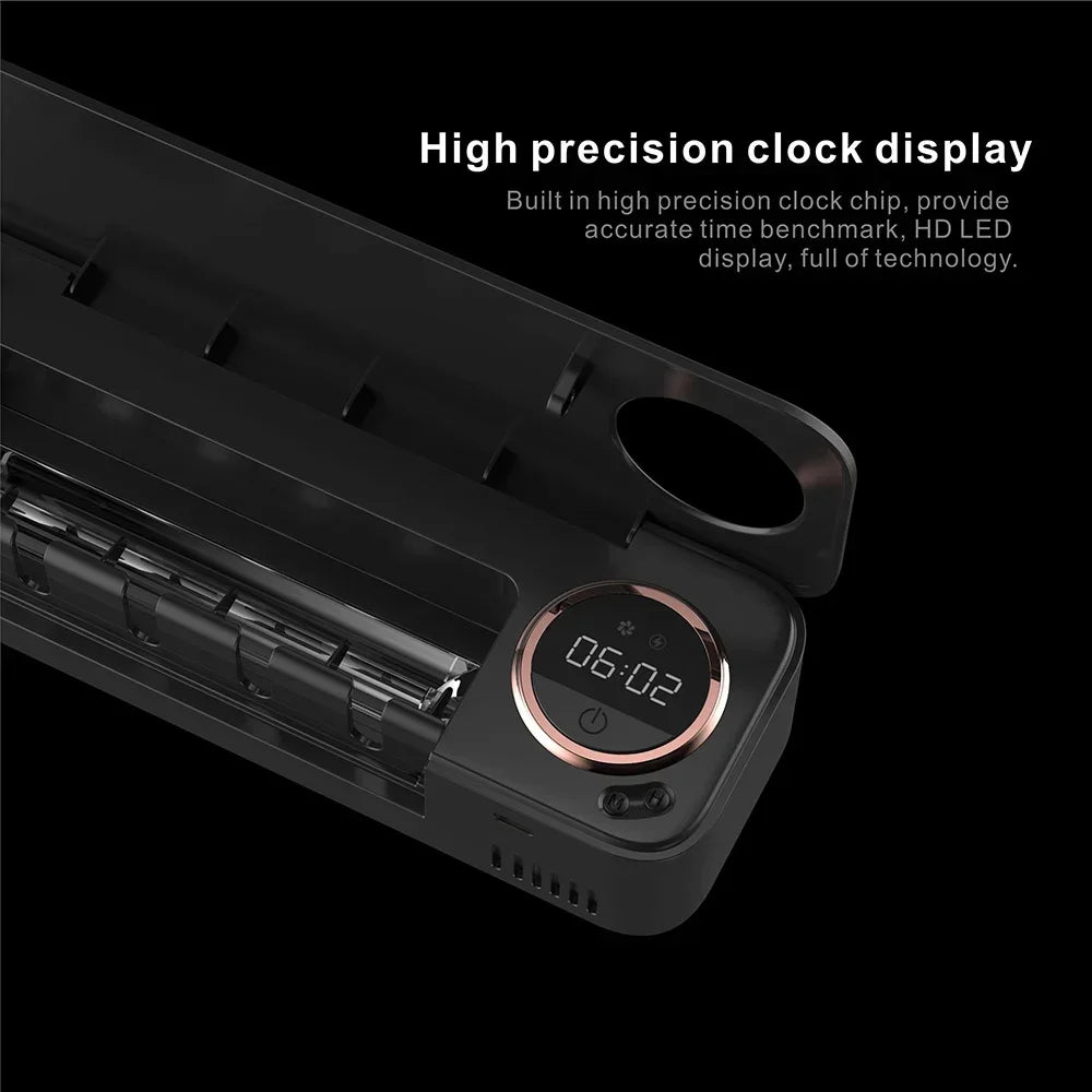 Toothbrush Razor Storage Sterilizer LED Rechargeable