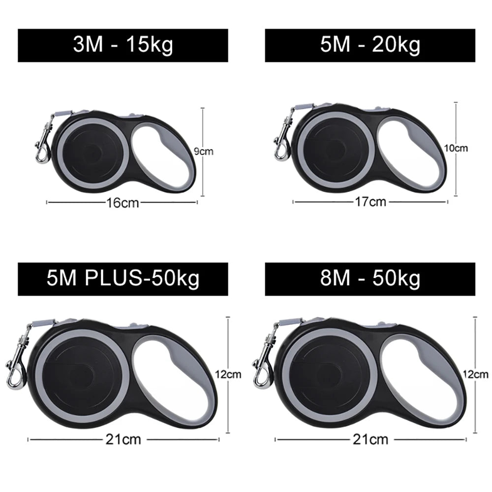 3m 5m 8m 50kg Dog Leash Retractable Roulette Collar