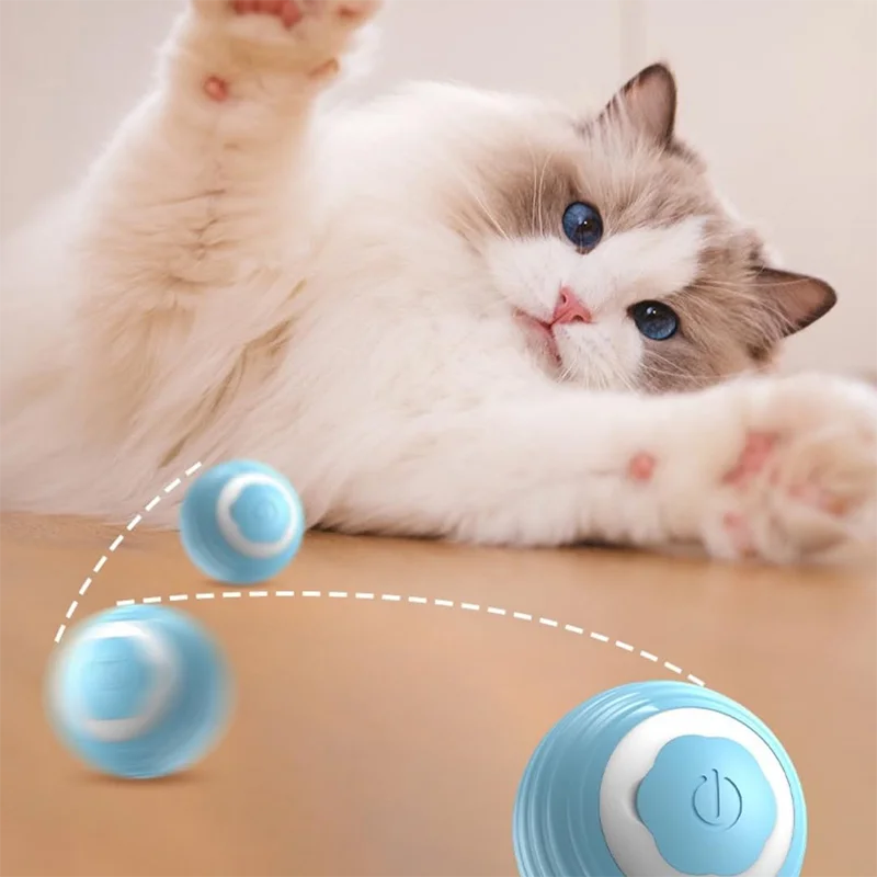 1Pcs Pet Gravity Intelligent Rolling Ball Cat Toy To Relieve Boredom