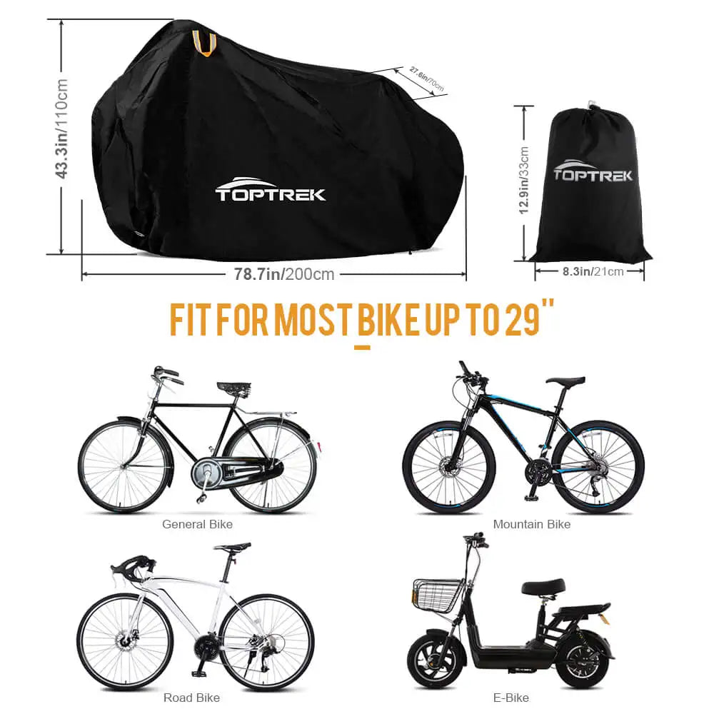 Bike Cover 210T Bicycle Protector Multipurpose Rain Snow Dust Waterproof