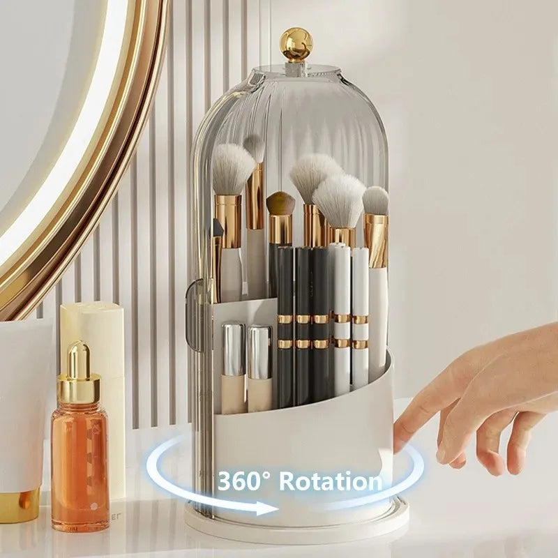 360° Rotating Makeup Brush Holder