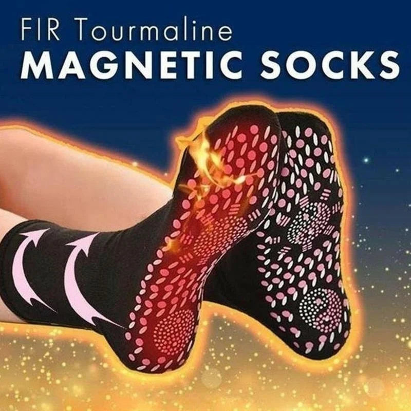 1/5pairs Tourmaline Self-Heating Socks Winter Warm