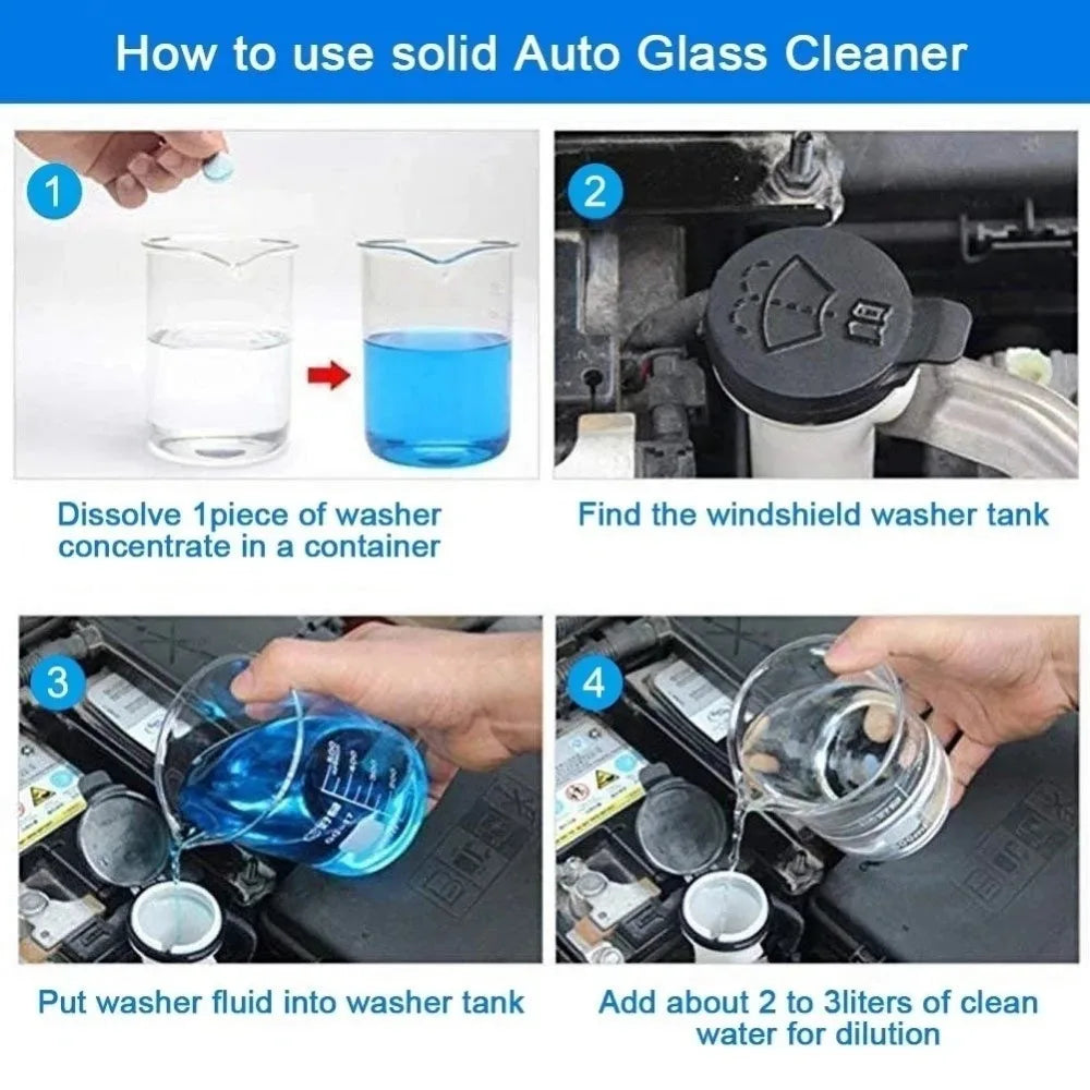 antifreeze solid car windscreen cleaner