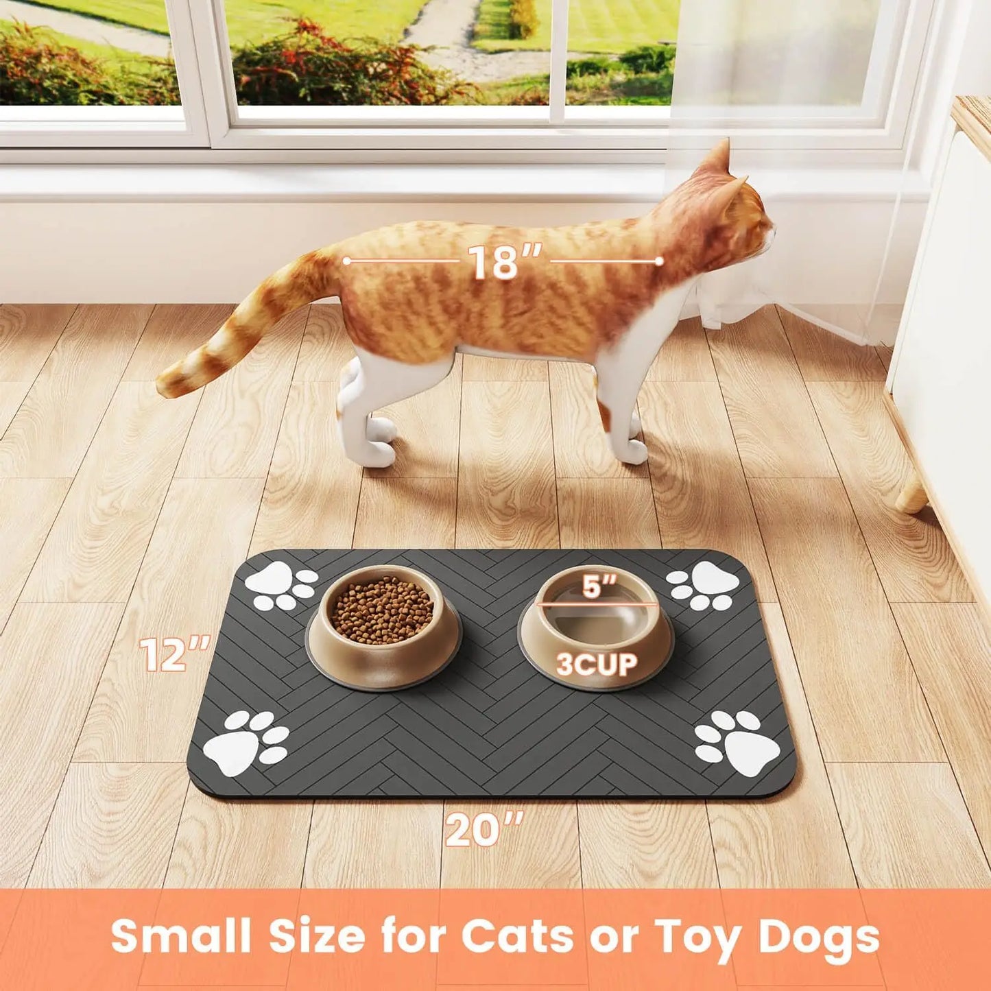 Pet Feeding Mat-Absorbent Waterproof