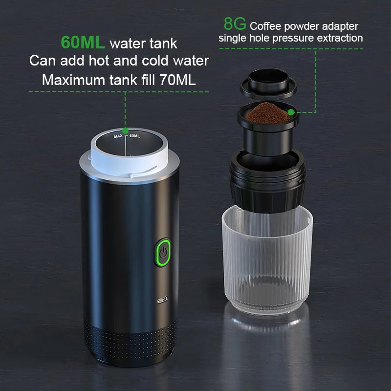 Wireless Electric Portable Espresso Coffee Machine for travel