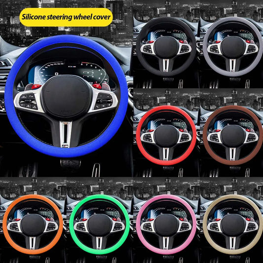 Universal Car Silicone Steering Wheel Cover Internal Decoration