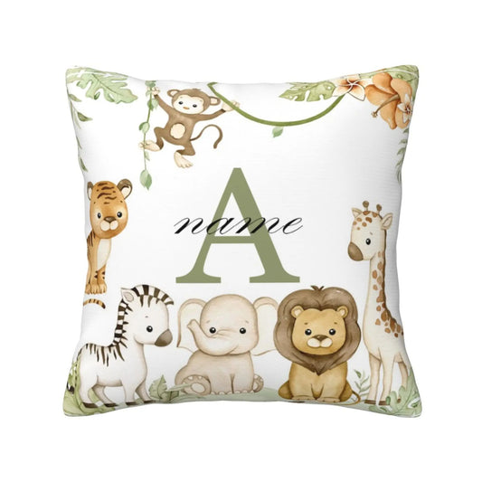 Animal with Name Pillow Case Personalised