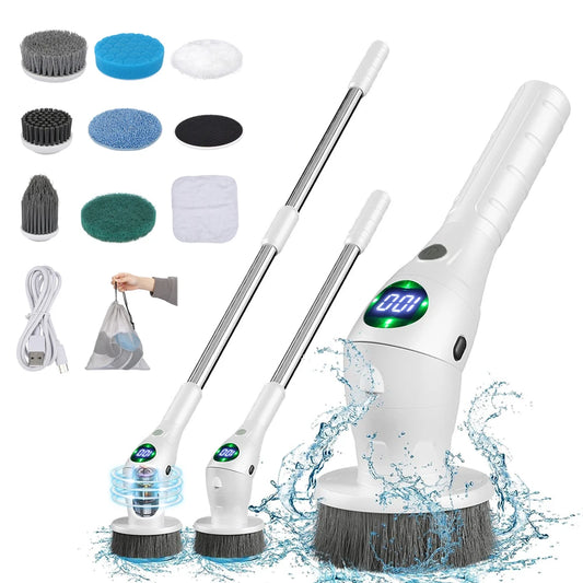 Electric Cleaning Brush 8 in 1 Multifunction Wireless Rotatable