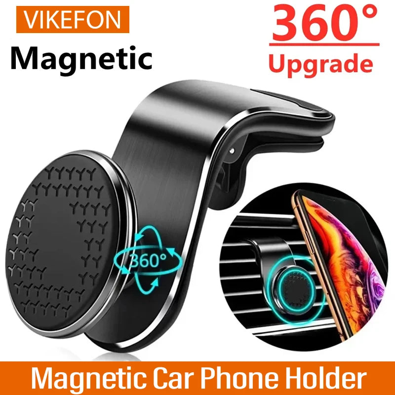 Magnetic Car Phone Holder Air Vent Clip