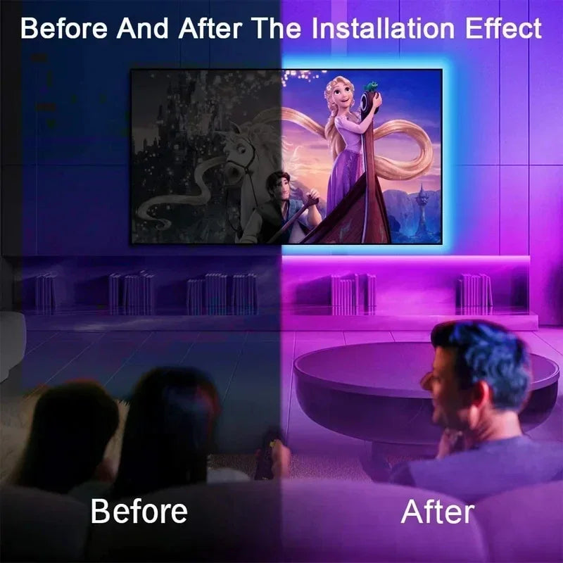 LED lights TV Background rgb colour changing