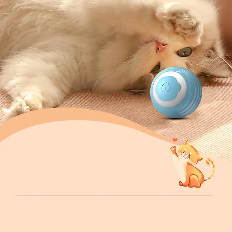 1Pcs Pet Gravity Intelligent Rolling Ball Cat Toy To Relieve Boredom