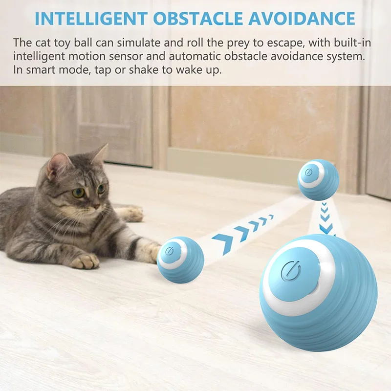 1Pcs Pet Gravity Intelligent Rolling Ball Cat Toy To Relieve Boredom