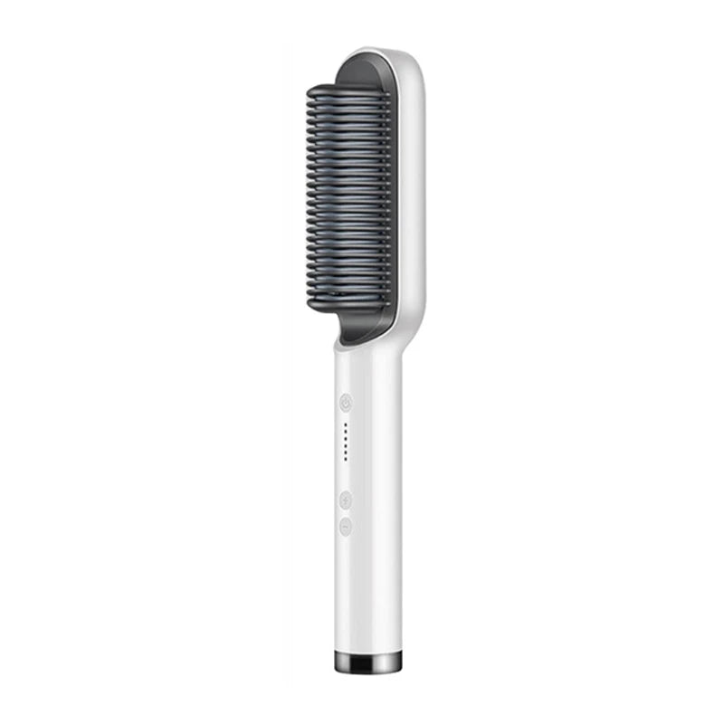 Electric Hair Straightener Brush Fast Heating