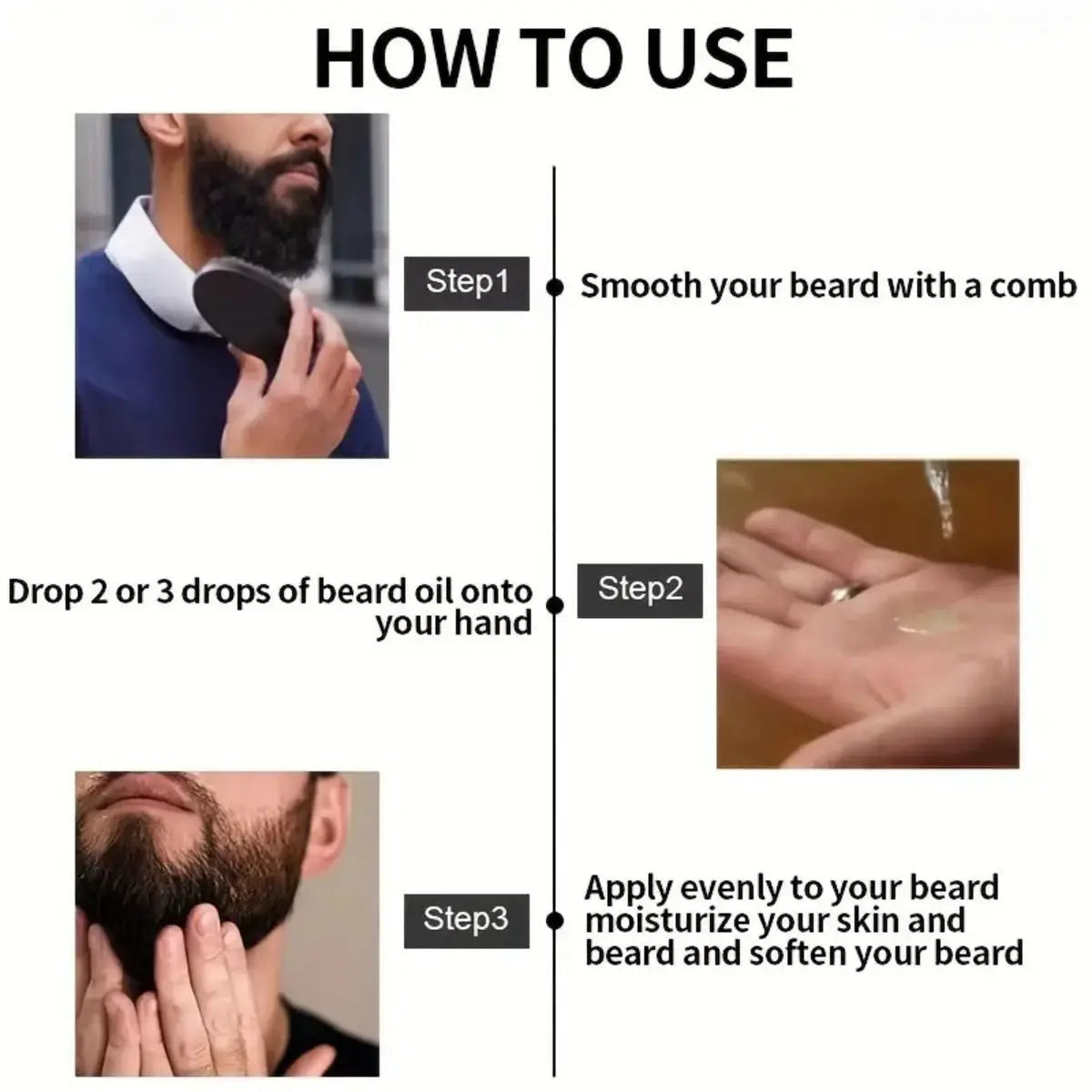 100%Natural Accelerate Facial Hair Grow Beard