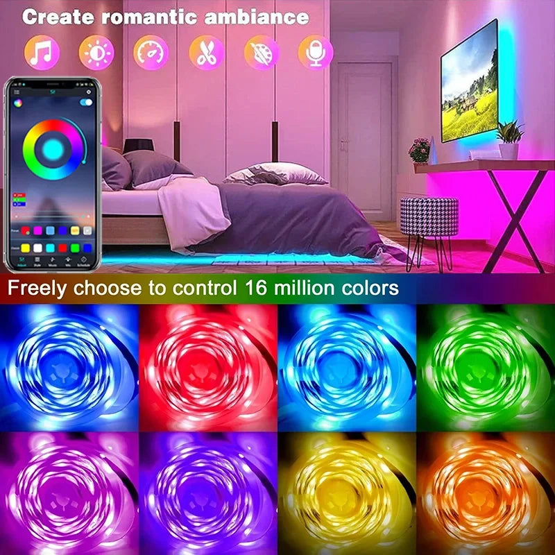 LED lights TV Background rgb colour changing