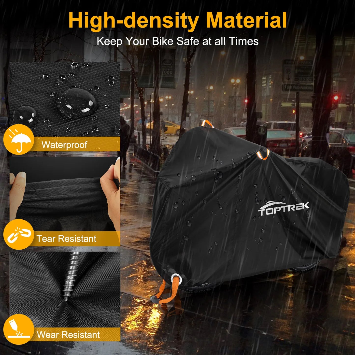 Bike Cover 210T Bicycle Protector Multipurpose Rain Snow Dust Waterproof