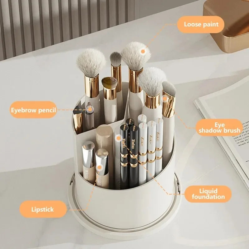 360° Rotating Makeup Brush Holder