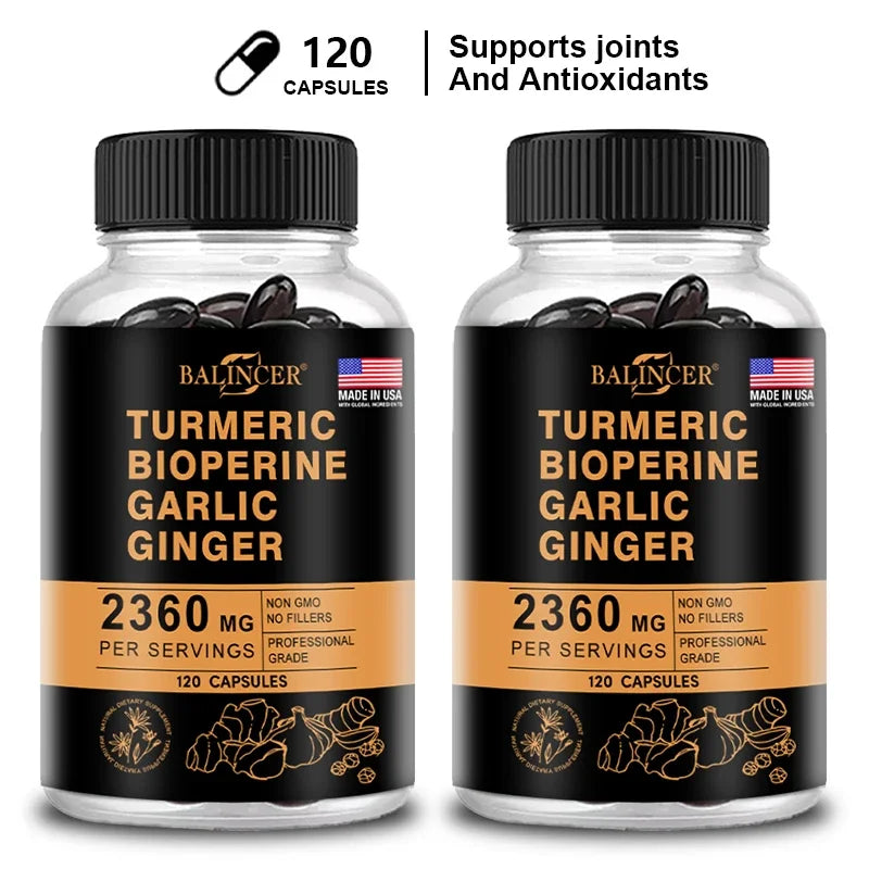 Ginger Supplement with Garlic, for Joint, Digestive & Immune Support