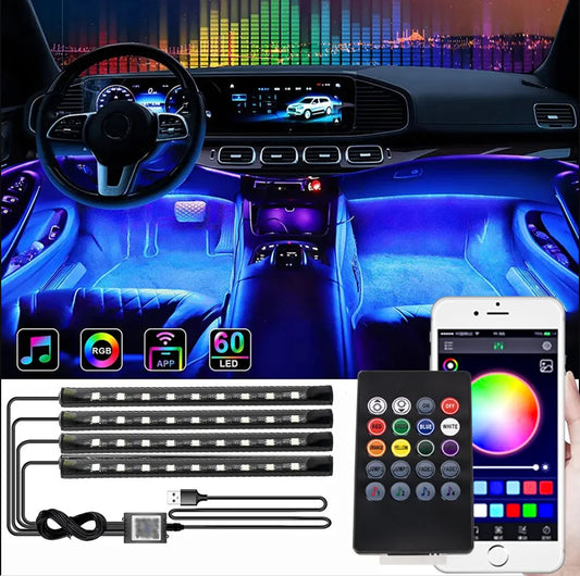 Car Interior Decorative Lamps Strips Atmosphere