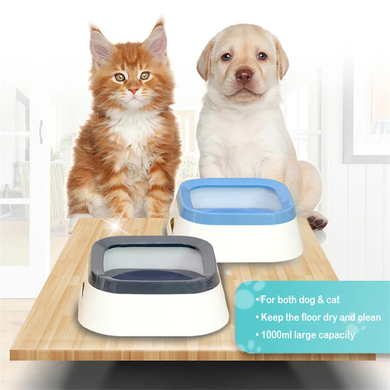 Anti-splash Water Bowl For Pets 1L Large Capacity Drinker