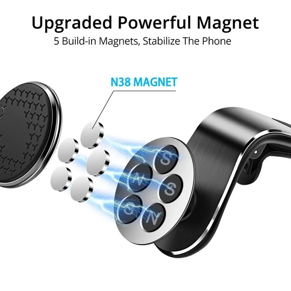 Magnetic Car Phone Holder Air Vent Clip